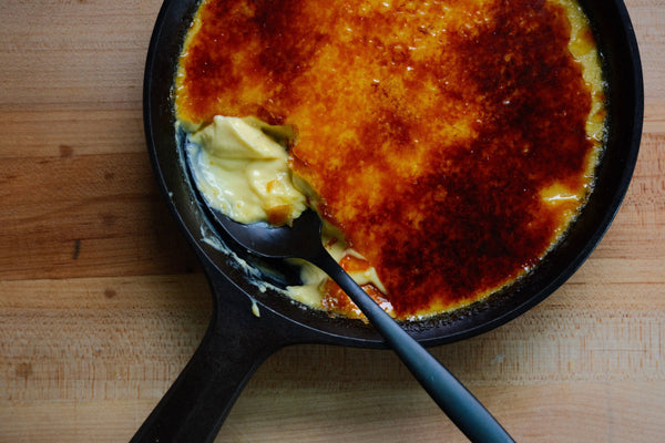 Crème Brûlée in Cast Iron