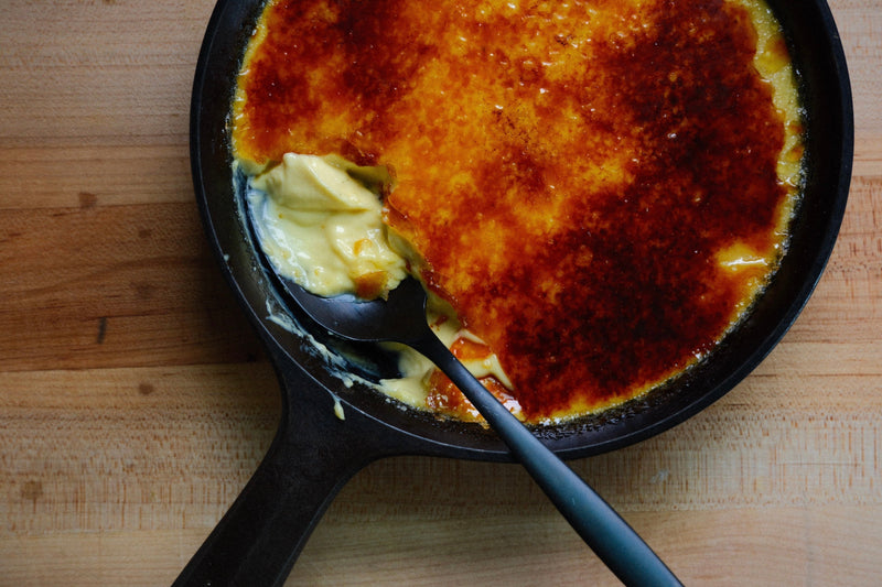 Crème Brûlée in Cast Iron