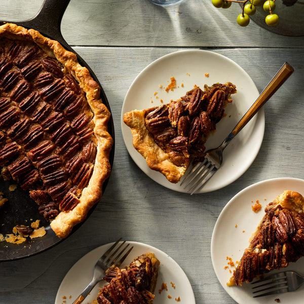 Bourbon Pecan Skillet Pie