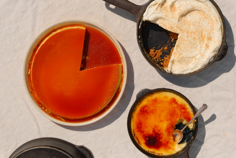 A Field Guide to Custards in Cast Iron