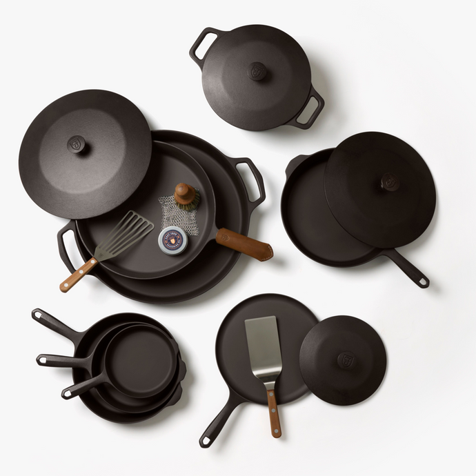 12-Piece Cast Iron Set & Accessories